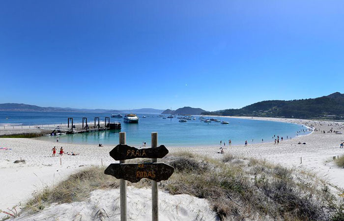 Playa de Rodas en Vigo, Pontevedra