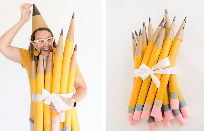cómo hacer un disfraz de lápiz