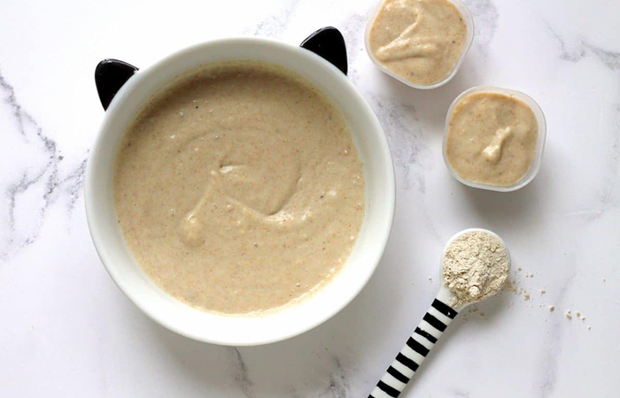 Receta con harina de avena, plátano y coco