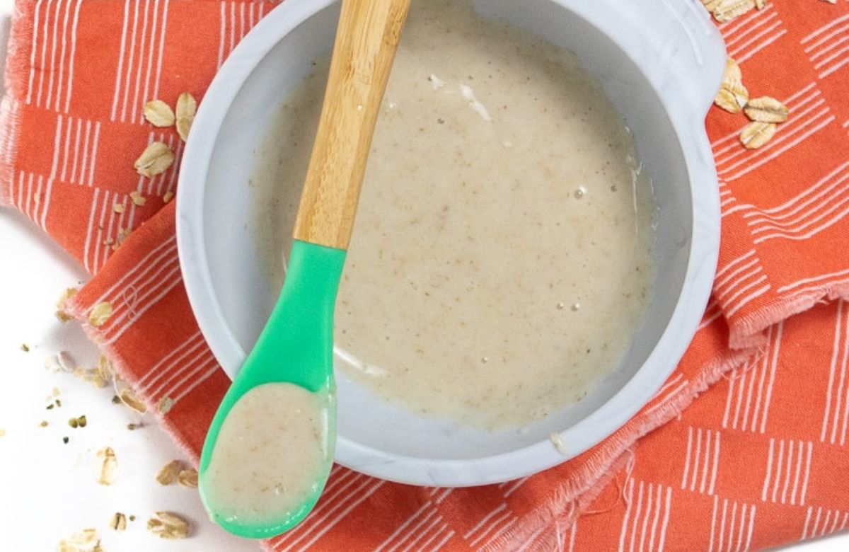 Papillas de cereales caseras para bebés: de avena