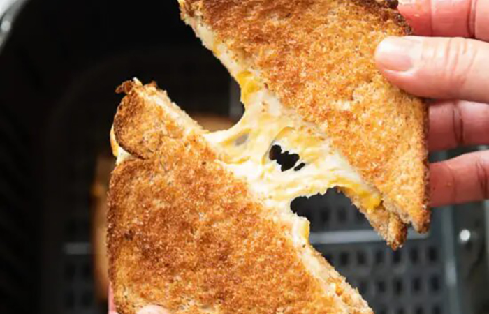 sandwich de queso en freidora