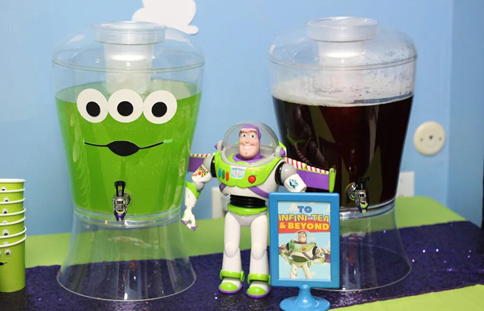 Bebidas para fiesta de Toy Story