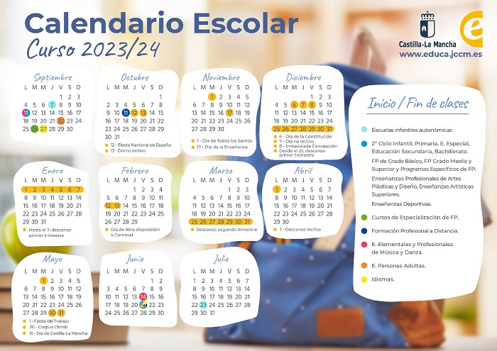 Calendario Escolar Castilla-La Mancha