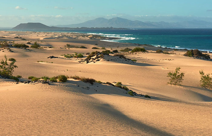 Parque Natural Dunas de Corralejo, en Fuerteventura