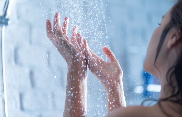 ola de calor: una ducha templada