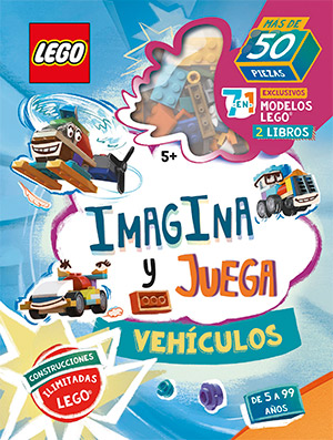Libros de LEGO Imagina y juega vehículos