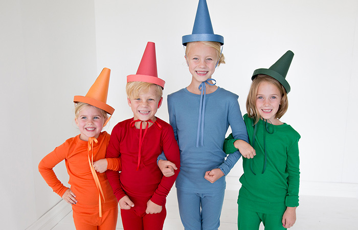 disfraces para niños de ceras de colores