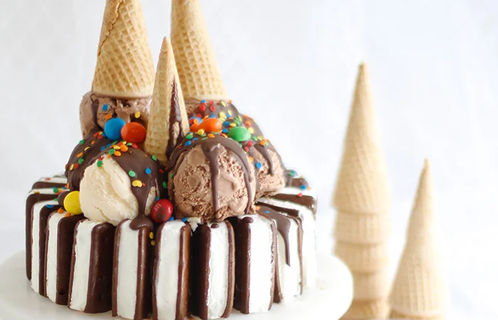 tartas originales para adolescentes: hecha con helados