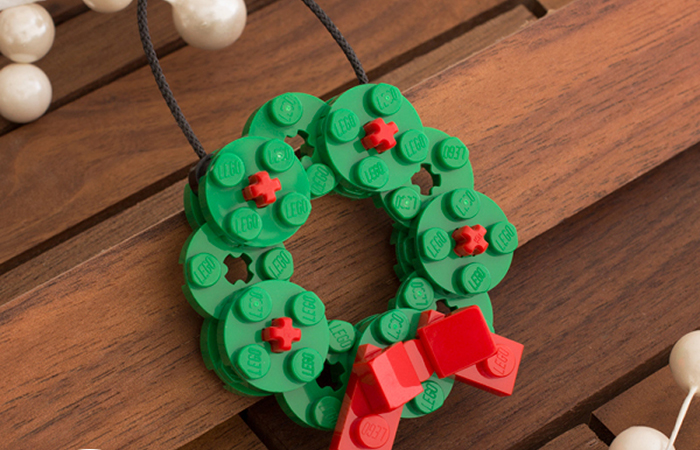 adornos de Navidad con LEGO para el árbol