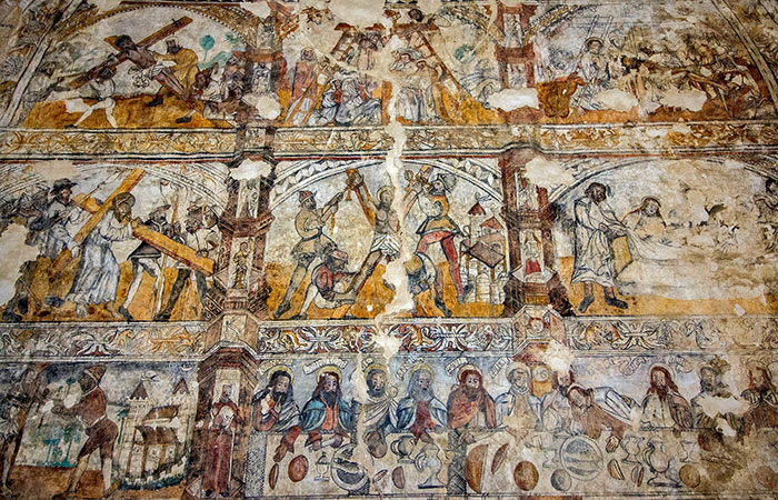 Pintura en la iglesia de Biáñez, Vizcaya