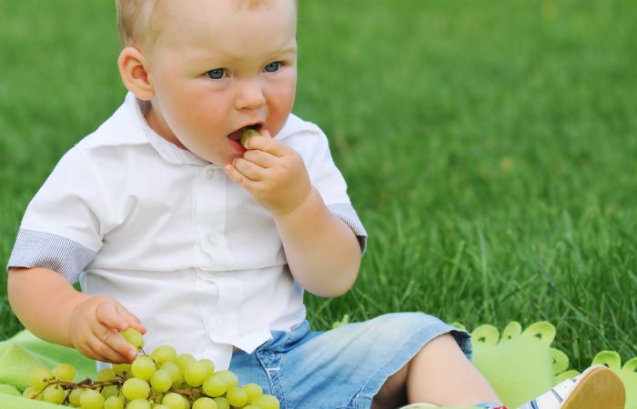 los niños no deben comer la uva entera