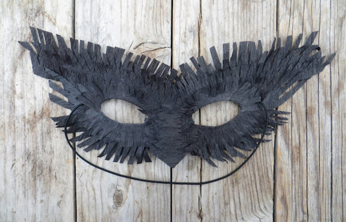 máscaras venecianas de cuervo