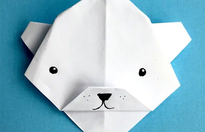 oso polar de origami