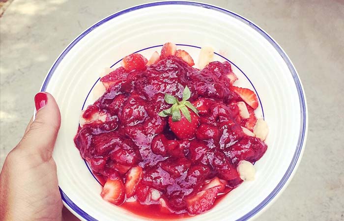 ideas Montessori para cocinar sopa de fresas