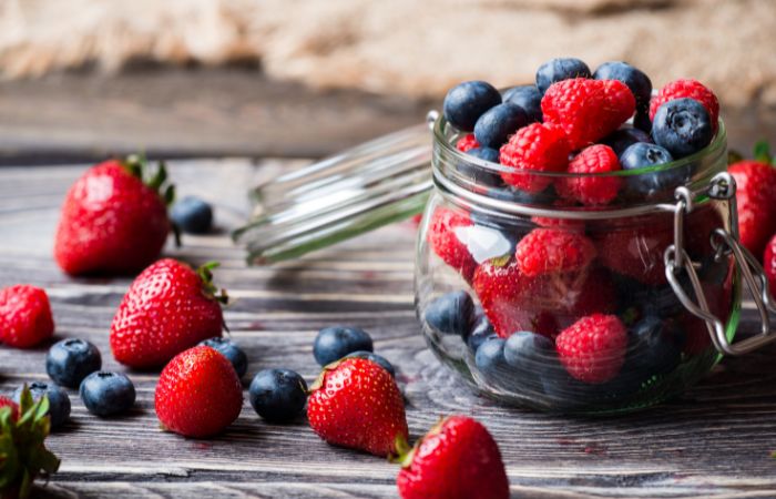 Frutas y frutos rojos, fuente de vitamina C