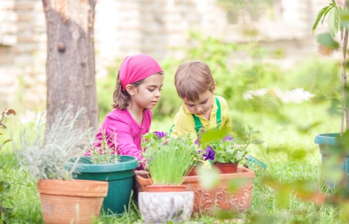 Actividades de jardinería Montessori