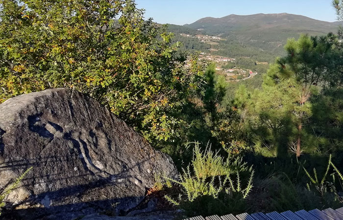 Pedra da Serpe, en Campo Lameiro, Pontevedra