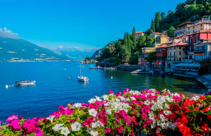 lago di Como italia europa flores