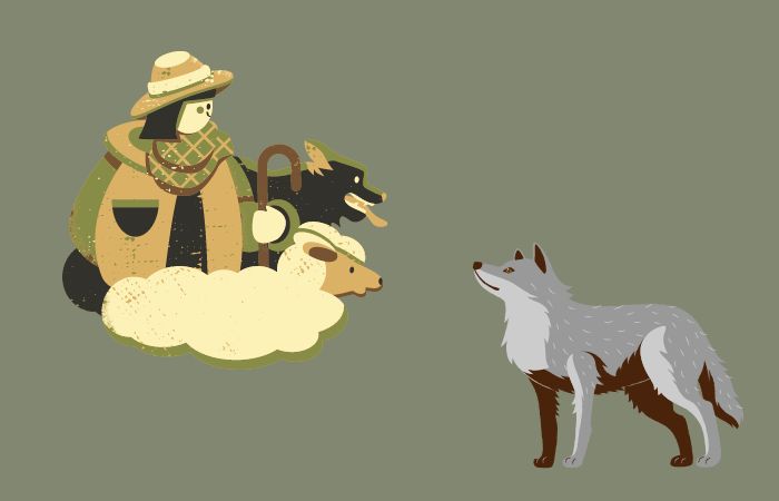 El pastor y el lobo