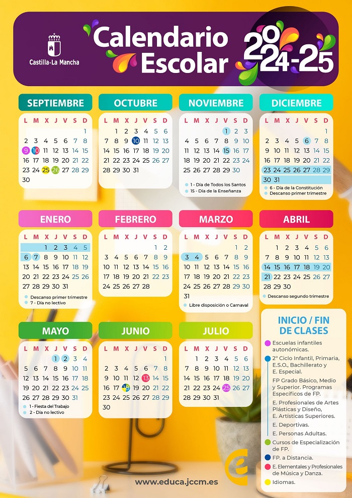 Calendario escolar de Castilla-La Mancha