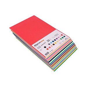 artículos para manualidades y papelería online: goma EVA de colores 20 hojas