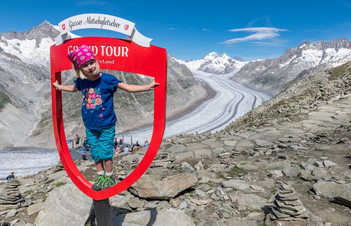Vacaciones de verano en Suiza: Gran glaciar de Aletsch y ruta circular Eggishorn Aletsch Arena